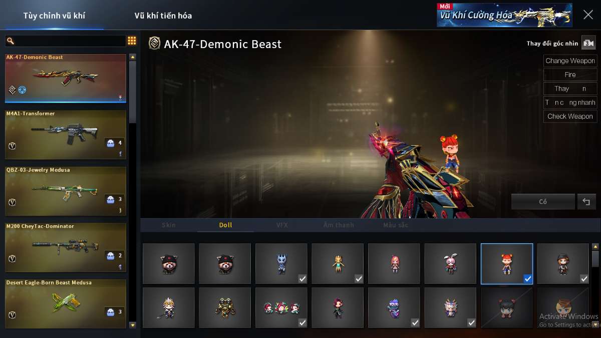 shop acc cf uy tin gia re